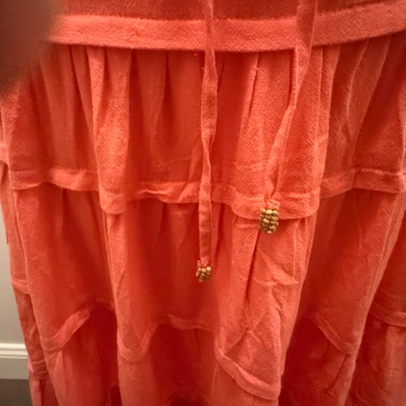 Free People Somewhere Sunny Drop-waist Maxi Dress in Radiant Watermelon Siz - Picture 7 of 8